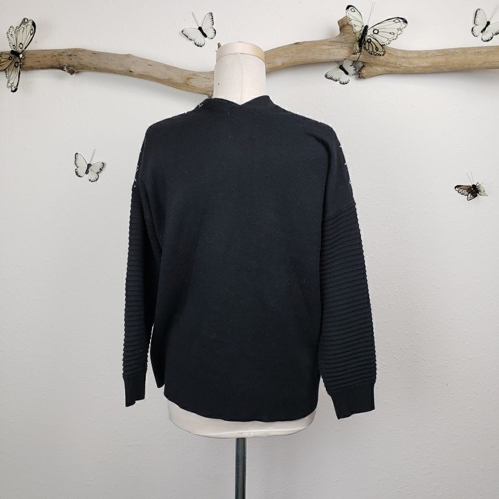 Mason by Michelle Mason black honeycomb cardigan - Picture 6 of 8